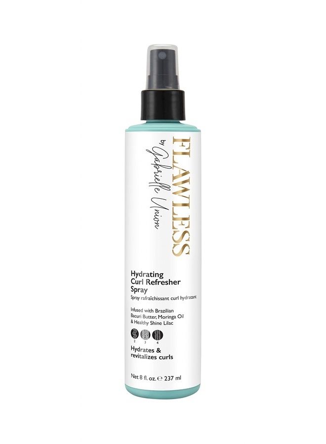 Flawless by Gabrielle Union - Hydrating Curl Refresher Hair Spray for Curly and Coily Hair, 8 OZ