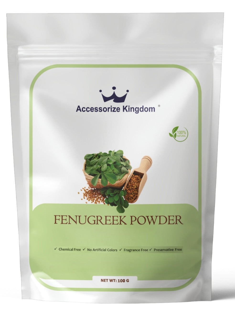 Fenugreek Powder (100gm) – 100% Natural | Suitable for All Hair Types | Promotes Healthy Hair Growth, Deep Conditioning & Shine | Soothes Scalp, Reduces Dandruff & Improves Strength