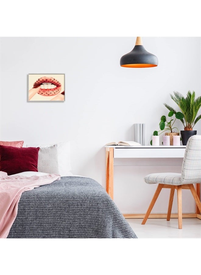 Fashion Icon Lips Fingernail Bite Glam Pattern, Design by Ziwei Li