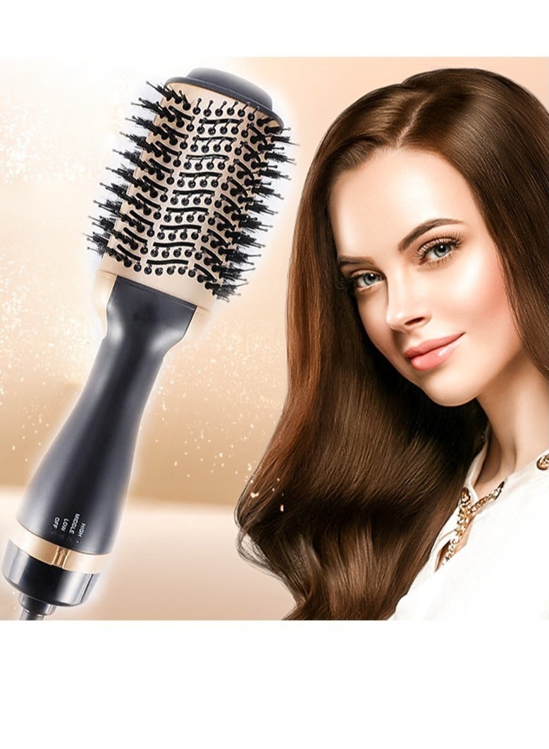 Hot Air Brush, 4 in 1 Hair Dryer Brush & Volumizer, One Step Blow Dryer Suitable for Straight and Curly Hair, Ceramic Coating Achieve Salon Styling at Home 1000W