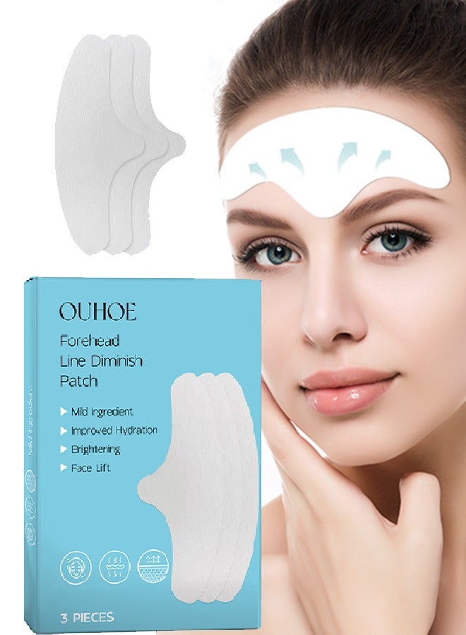 Forehead Line Diminish Patch - Fade and Smooth Wrinkles Lift and Tighten Facial Skin Anti Wrinkle Patch 3Pieces