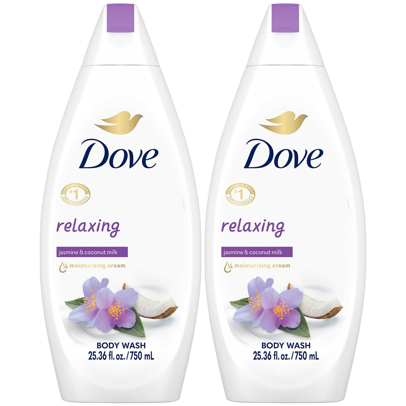 Dove Body Wash 2-Pack â€“ Relaxing with Lavender Oil & Rosemary Extract for Softer, Smoother Skin, 25.4 Oz Ea