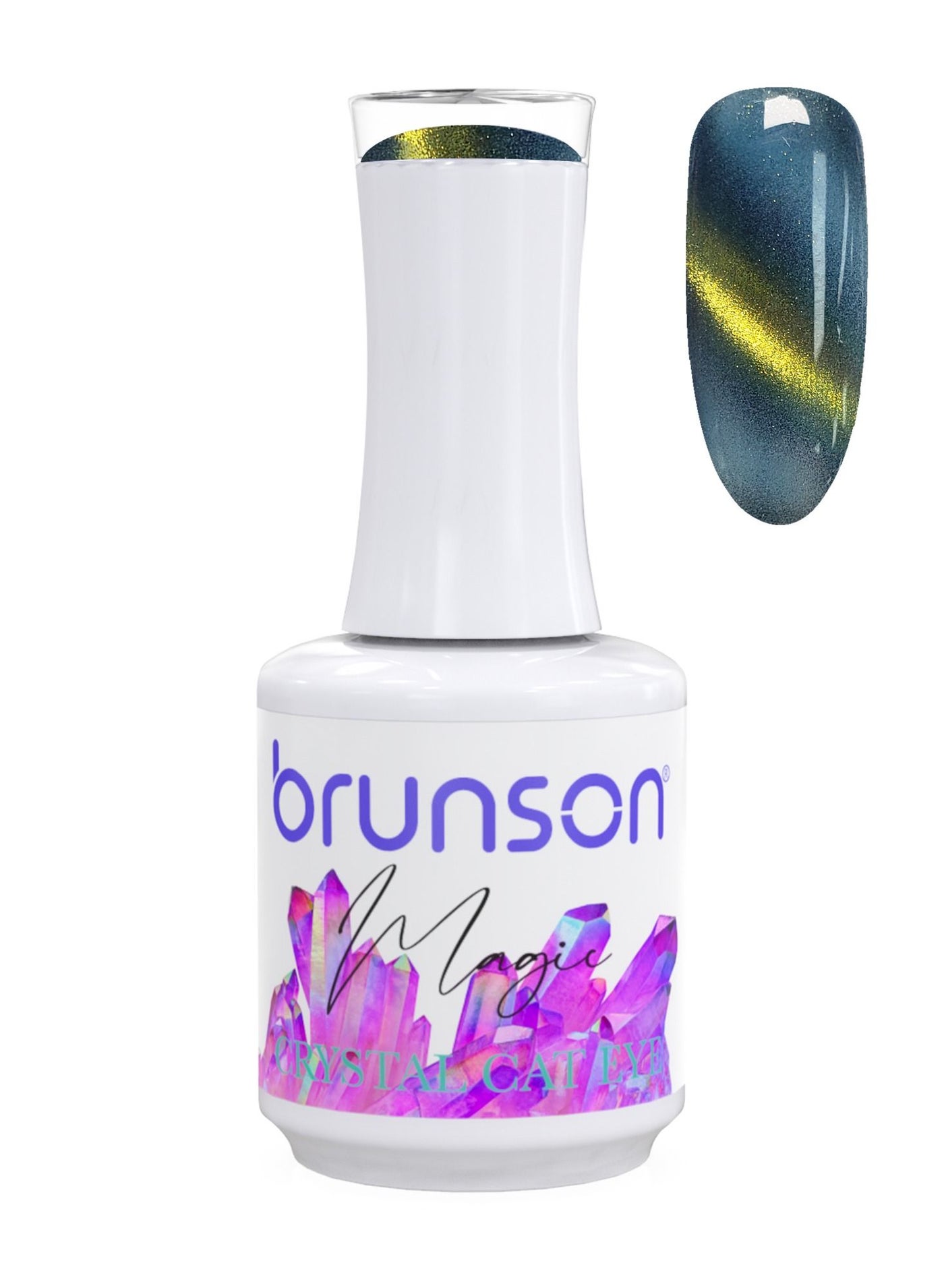 Gel Nail Polish, Cat Eye 9D gel Polish Long Lasting  Chip Resistant Requires Drying Under UV LED Lamp 18ml