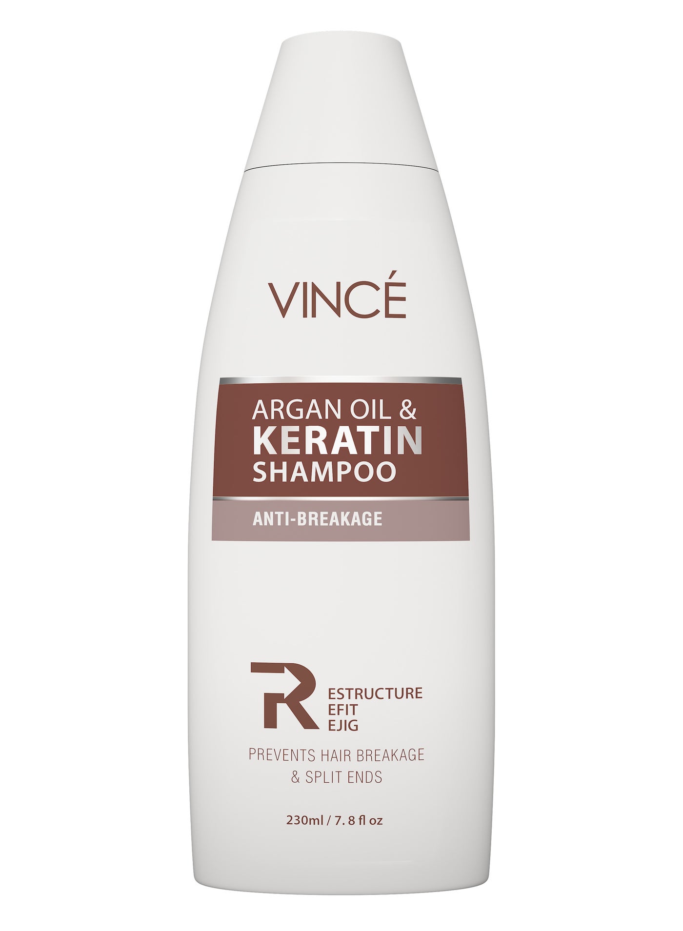 Argan Oil & Keratin Shampoo – Prevents Hair Breakage and Split Ends, Strengthens Hair Follicles – Moisturizes Dry Scalp and Controls Frizz – Leaves Hair Soft, Silky, and Smooth – Paraben-Free, 230ml
