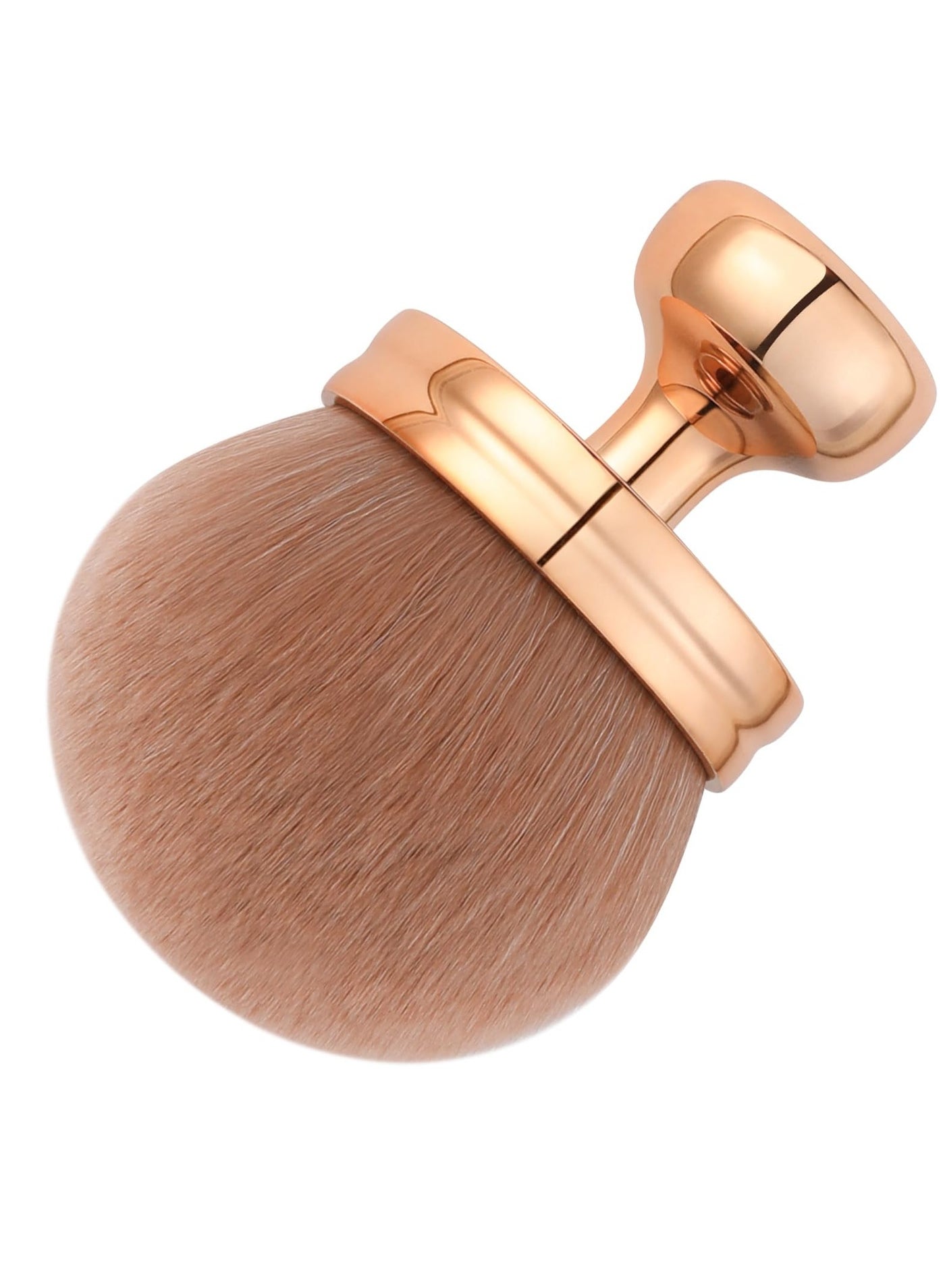 4-Inch Rose Gold Body Brush - XL Kabuki for Self Tanner, Body Foundation & Sunscreen
