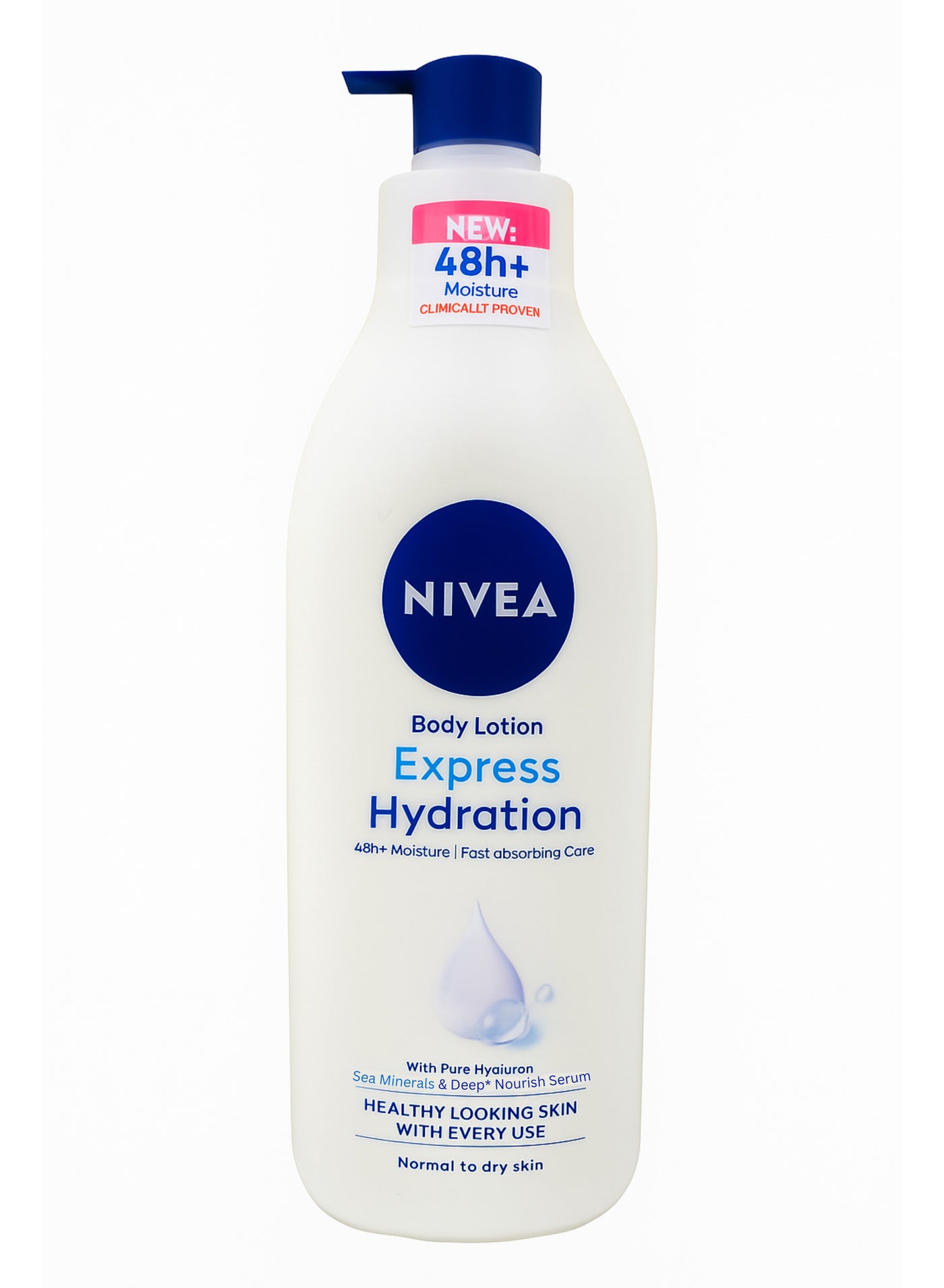 Body Lotion Express Hydration 48h+ Moisture Fast absorbing Care With Pure Hyaluron Sea Minerals & Deep Nourish Serum  Normal to dry skin 400ml