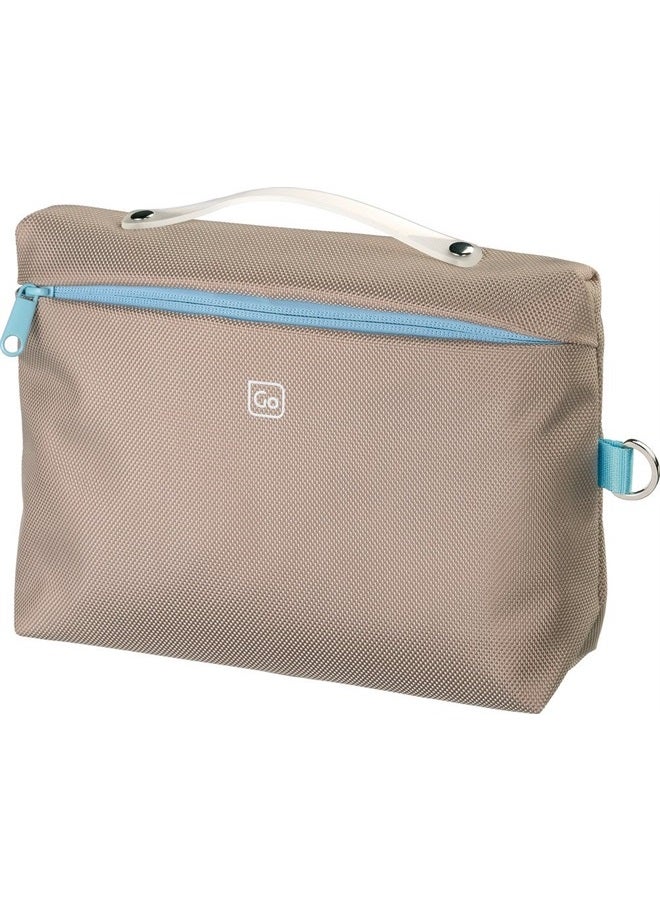 Wash Bag, Gray and Brown