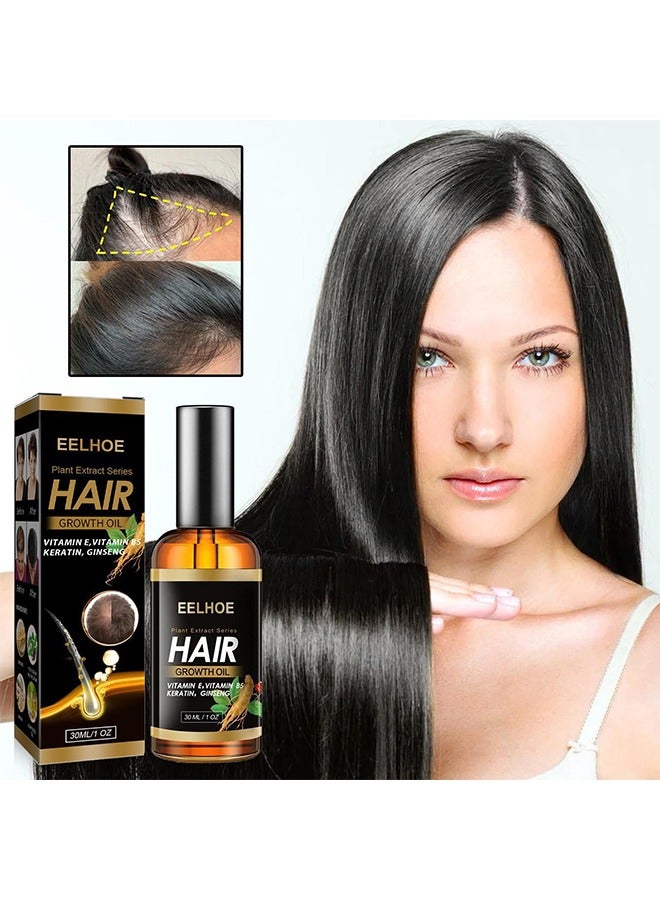 Plant Extract Series Hair Growth Oil, Ginger Essential Oil Hair Growth, for Hair Loss, Hair Grow Thicker And Longer, Fast Hair Growth 30ml