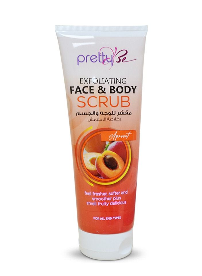 Apricot Exfoliating Face & Body Scrub for All Skin Types 240ml