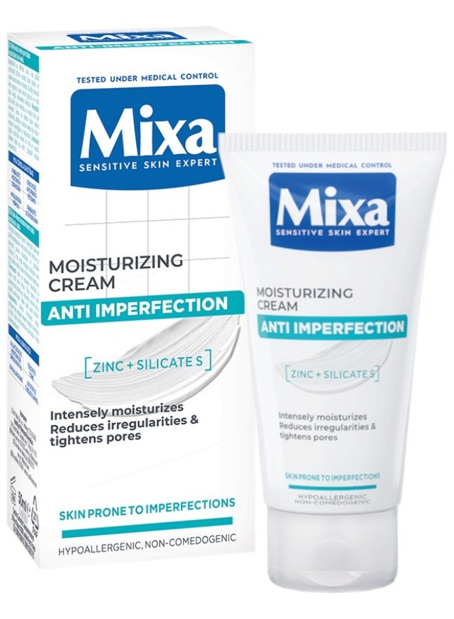Sensitive Skin Expert Moisturizing Cream Anti Imperfection with Zinc + Silicates Intensely Moisturizes Reduces Irregularities & Tightens Pores 50 ml