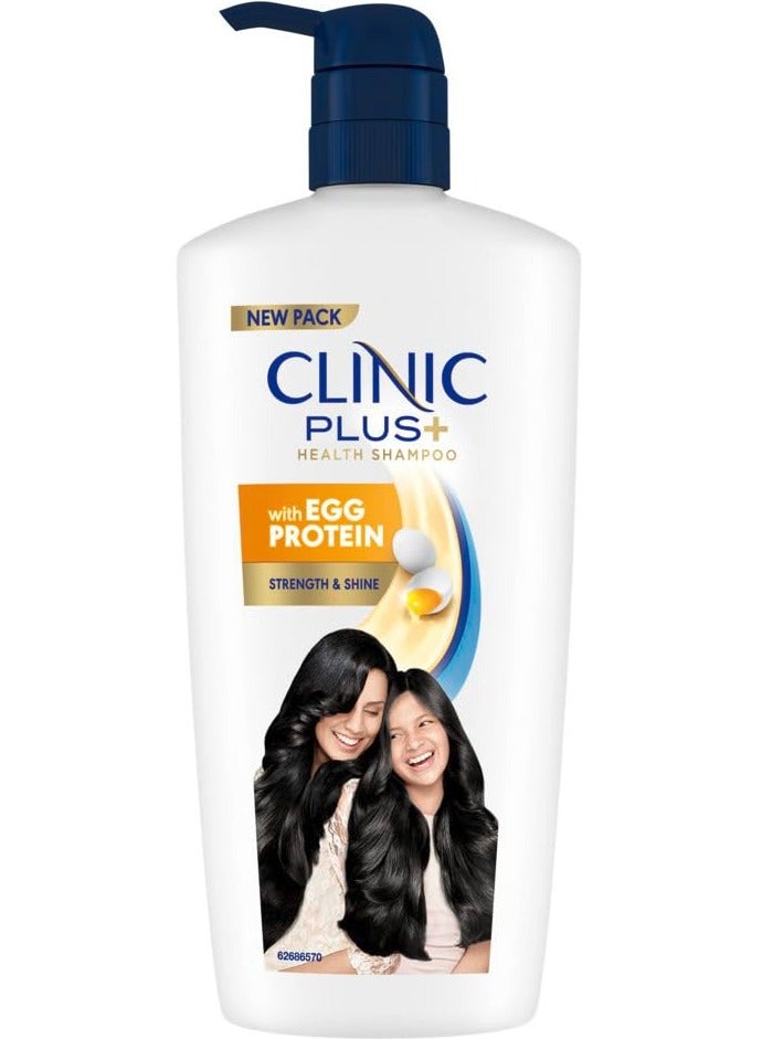 Clinic Plus Strength Shine Shampoo 650ml with Egg Protein All Hair Types