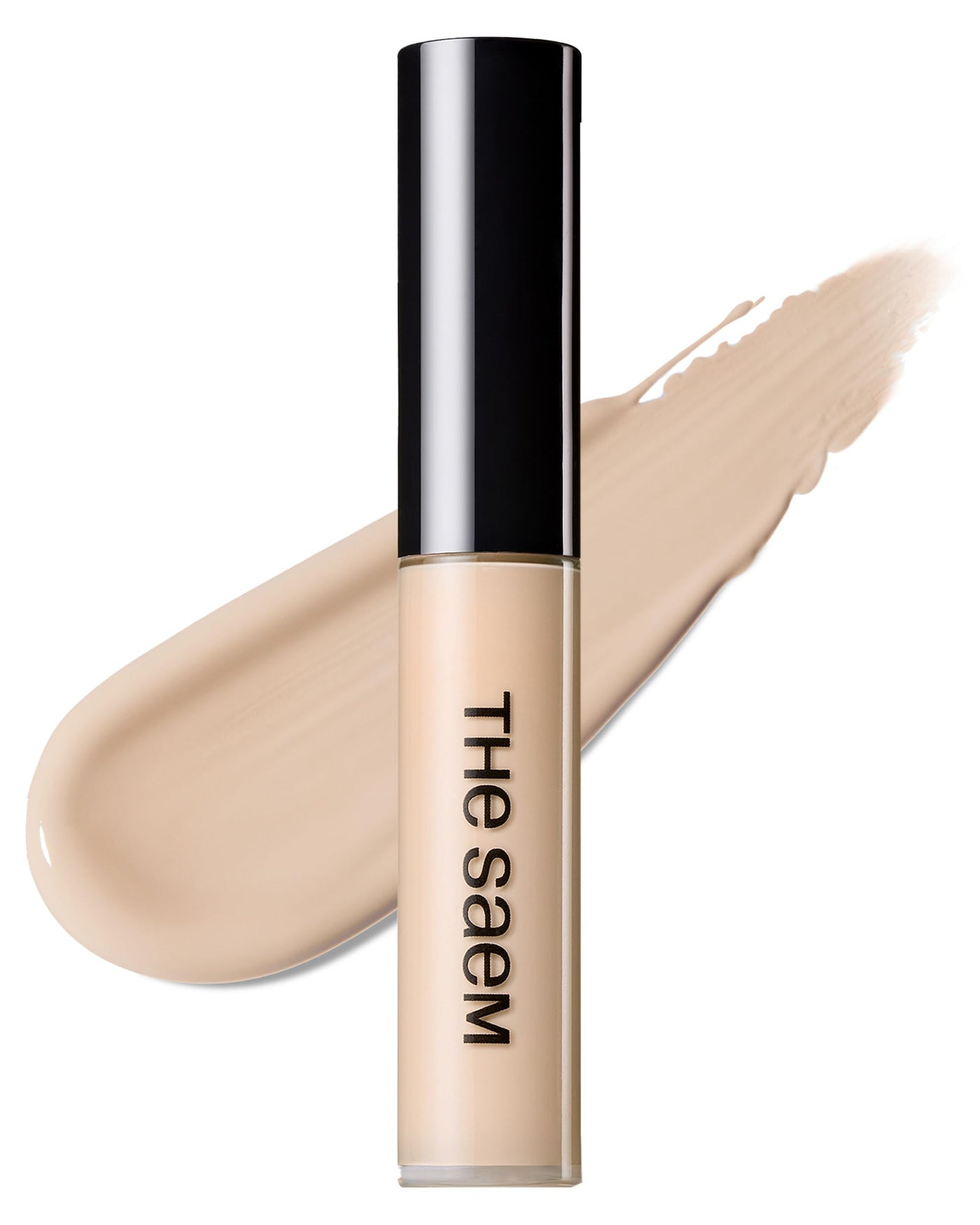 THESAEM Cover Perfection Tip Concealer 0.2 fl.oz. - 1.25 Light Beige Warm Beige for Light Skin Tones 20-21 - High Coverage Long Lasting Concealer - Korean Makeup for Dark Circles & Blemishes