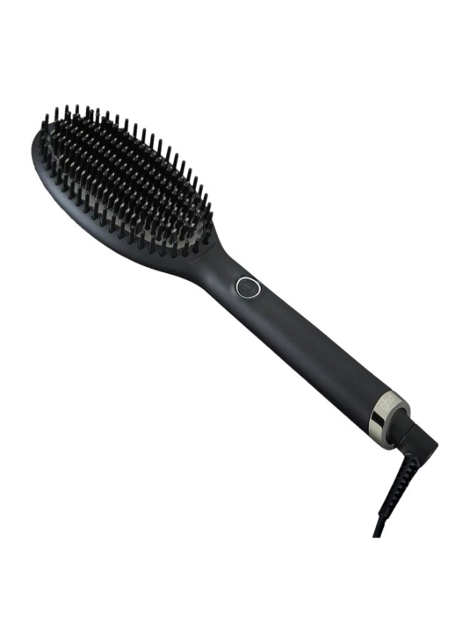 Glide Hot Air Hair Brush Professional Smoothing Blow Dryer, Ceramic Hair Straightener, Styler, And Blow Dry Brush Black