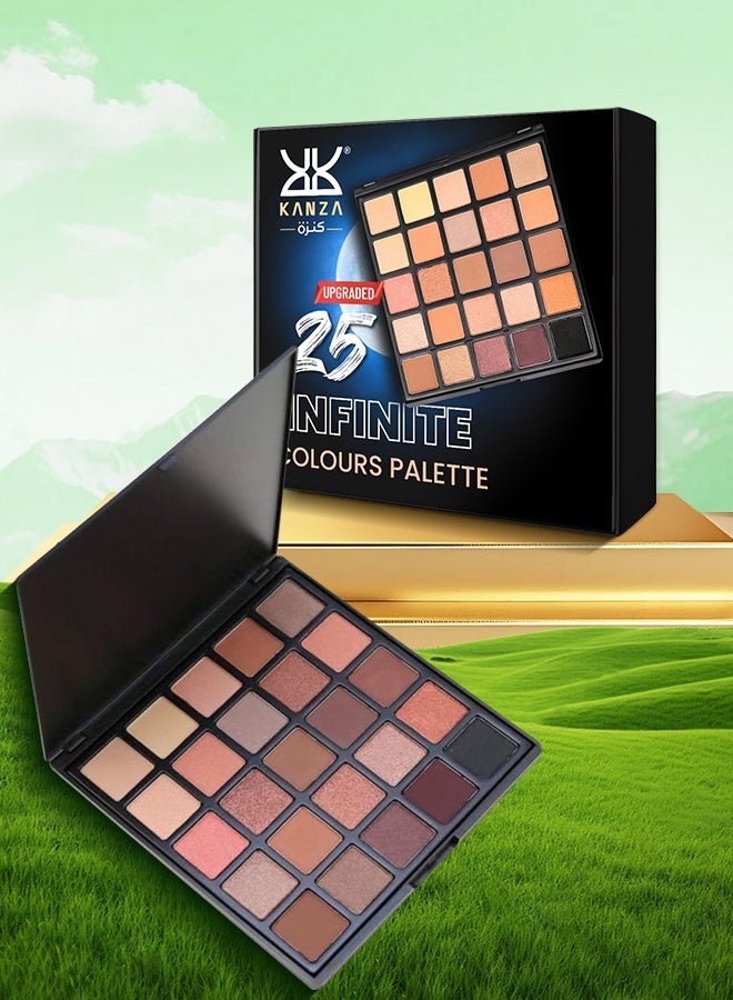 Eyeshadow Palette with 25 different Shades High Pigment Eyeshadow Palette for Salon & Home Use Blending Eye Shadow Pallet for Women 25 Colors in 1 Palette