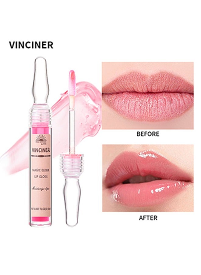 Lip Gloss-Color Changing Long Lasting Moisturizing Non Sticky Fresh Texture Lip Loss, Moisturizing Lip Oil Gloss Tinted For Lip Care And Dry Lips