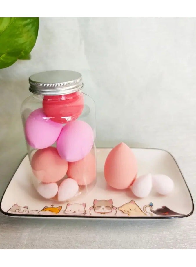 7Pcs Super Soft Makeup Sponge Travel Beauty Blender Set Makeup Sponges for Foundation Blender Flawless for Cream Powder and Liquid Dry and Wet Use