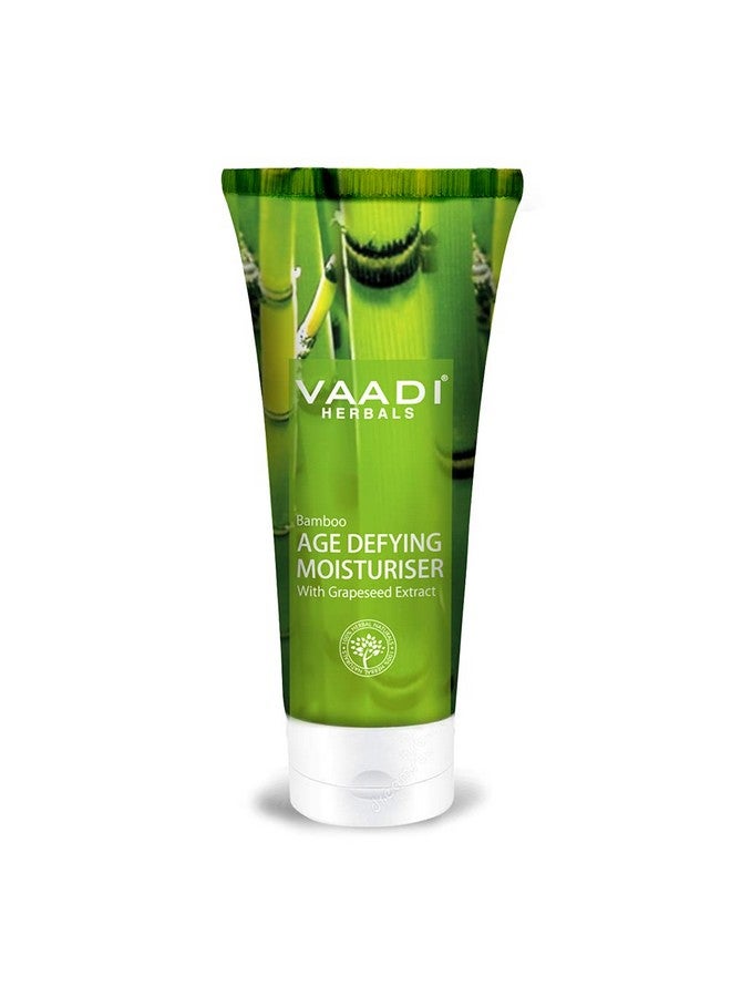 Vaadi Herbals Bamboo Age Defying Moisturizer Cream For Face With Grapeseed Extract 12.2 Oz, (Pack Of 6 X 60 Ml)