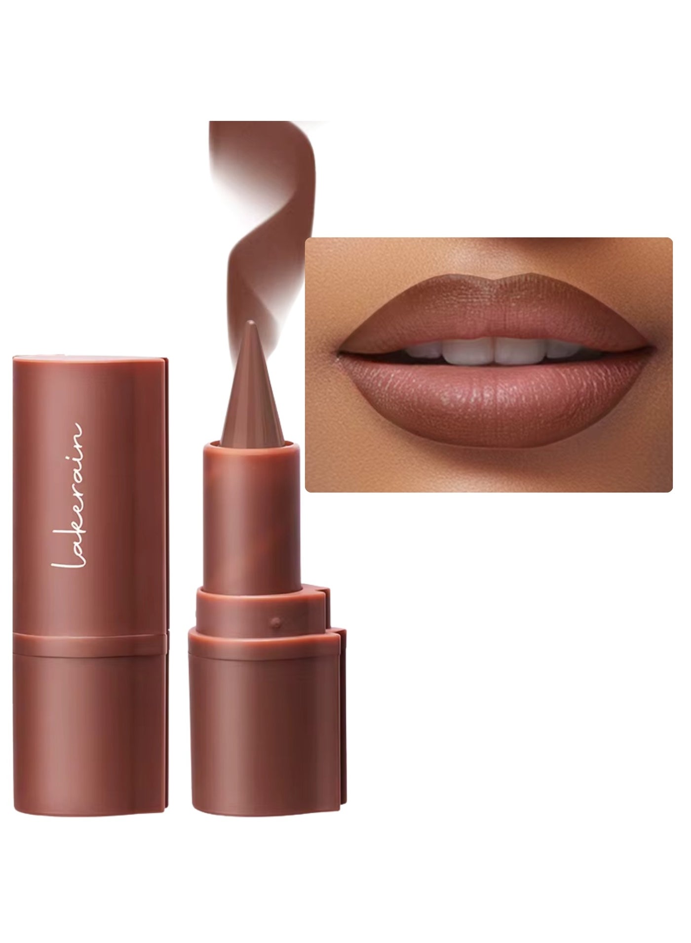 Liner Lipstick Pencil Matte Waterproof Long Lasting Lipstick Lips Contour Makeup Lip Liner Lipsticks, One Stroke Define Lip Liner Non Drying Easy Color Lip Liner Lipstick Milky Tea 3g 01