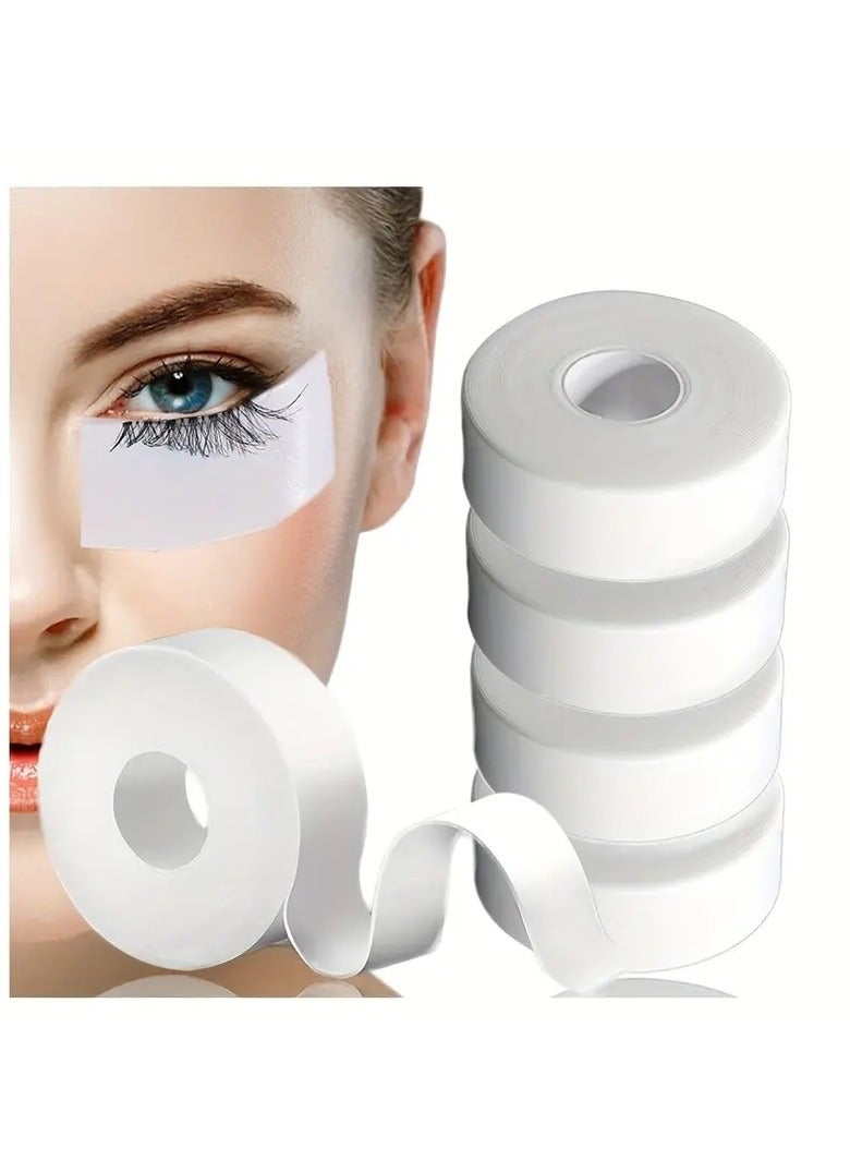 4 PCS Eyelash Foam Tapes 5.5 Yard Roll Easy to Remove PE Foam Stickes fo False Eyelashes Lash Extensions and Eye Patches Whtie