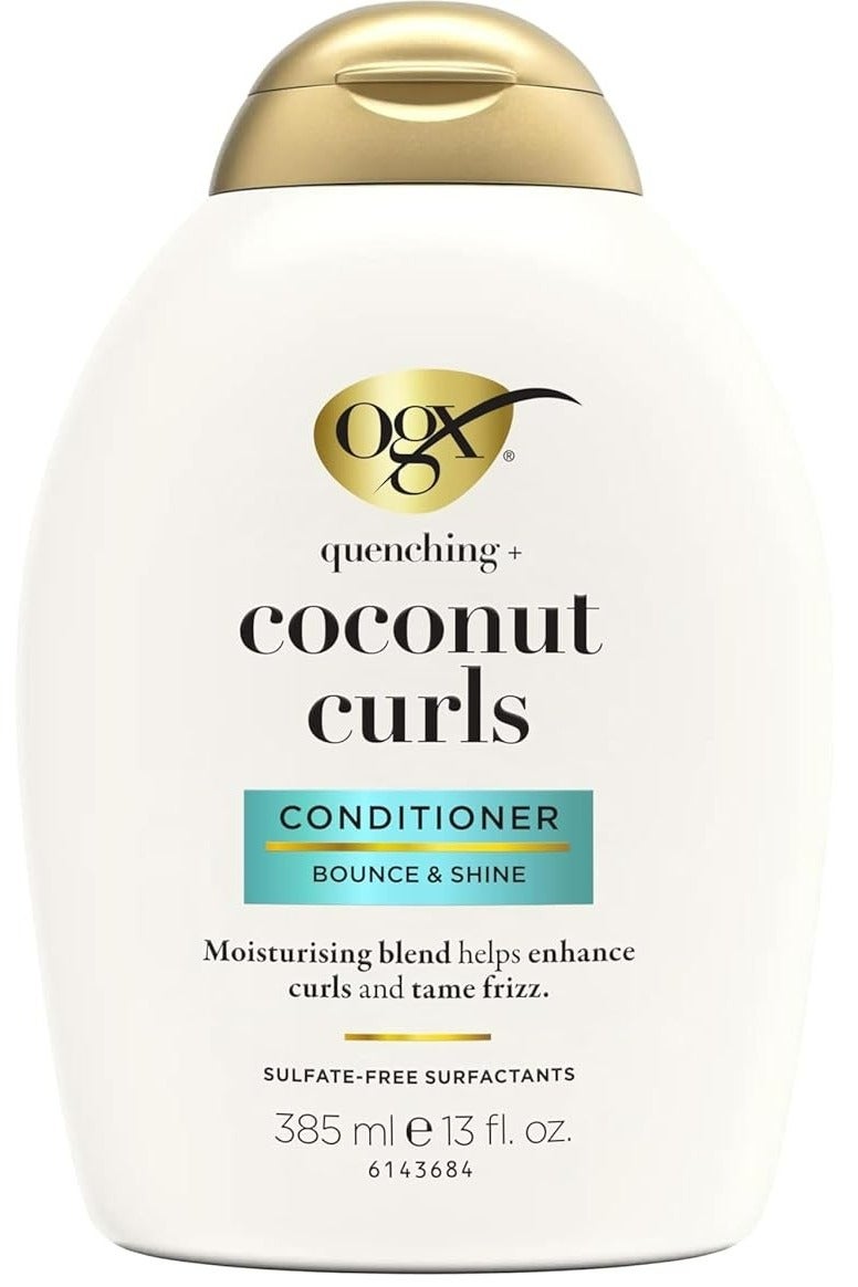 Quenching + Coconut Curl Conditioner Bounce And Shine 385 ML