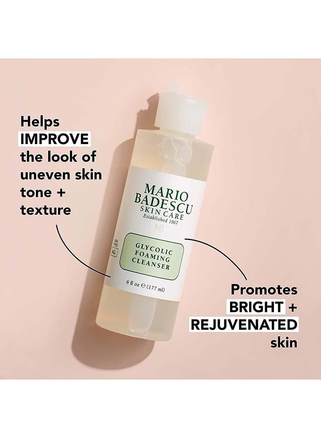 Glycolic Foaming Cleanser 177ml | AHA Glycolic Acid Exfoliating Foaming Face Wash for Smooth Clear Skin | Deep Pore-Cleansing Resurfacing Cleanser for Dull & Uneven Skin Texture | Anti-Aging Daily Exfoliant Cleanser - image 4