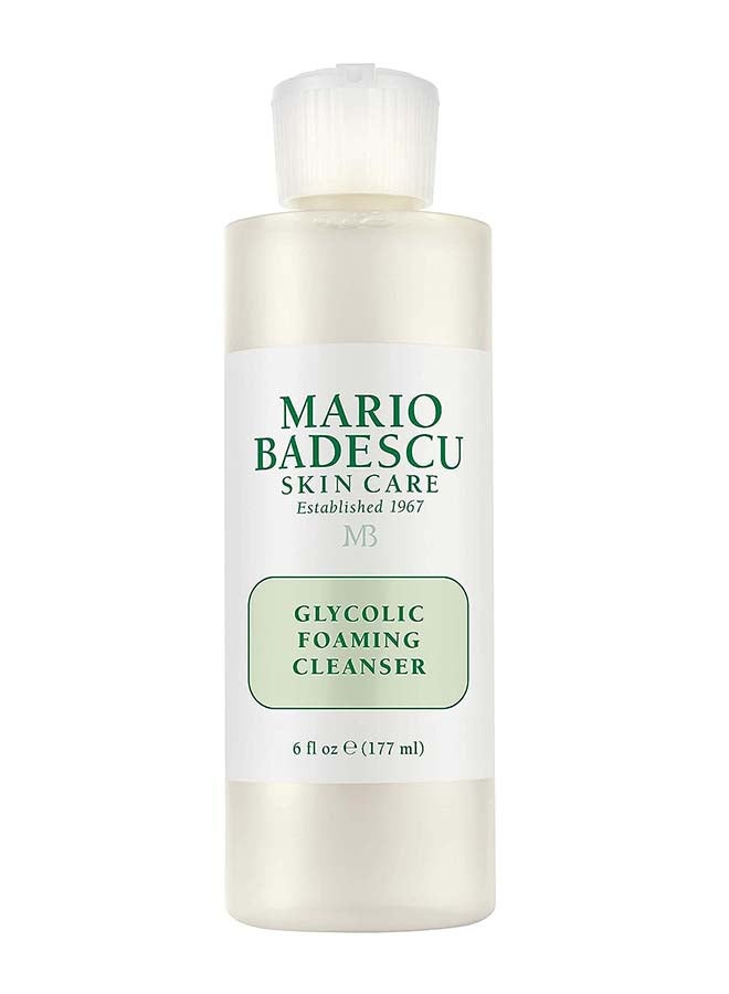 Glycolic Foaming Cleanser 177ml | AHA Glycolic Acid Exfoliating Foaming Face Wash for Smooth Clear Skin | Deep Pore-Cleansing Resurfacing Cleanser for Dull & Uneven Skin Texture | Anti-Aging Daily Exfoliant Cleanser