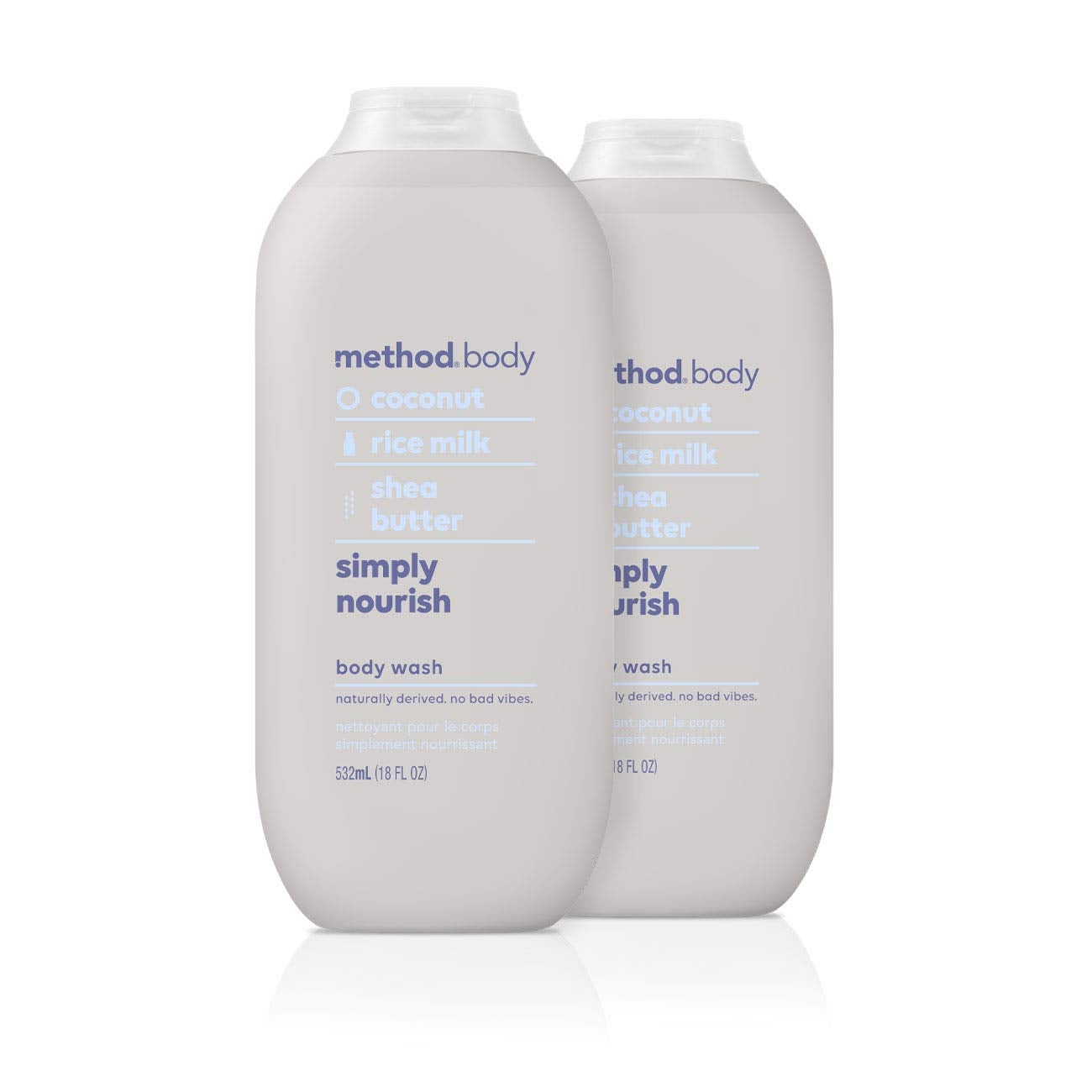 Method Body Wash, Simply Nourish, Paraben and Phthalate Free, 18 oz (Pack of 1)