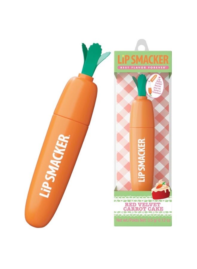 Lip Smacker Carrot Lip Balm, Moisturizing & Nourishing Lip Care, Adorable Easter-Themed Collectible, Fun & Giftable for All Ages - Red Velvet Carrot Cake