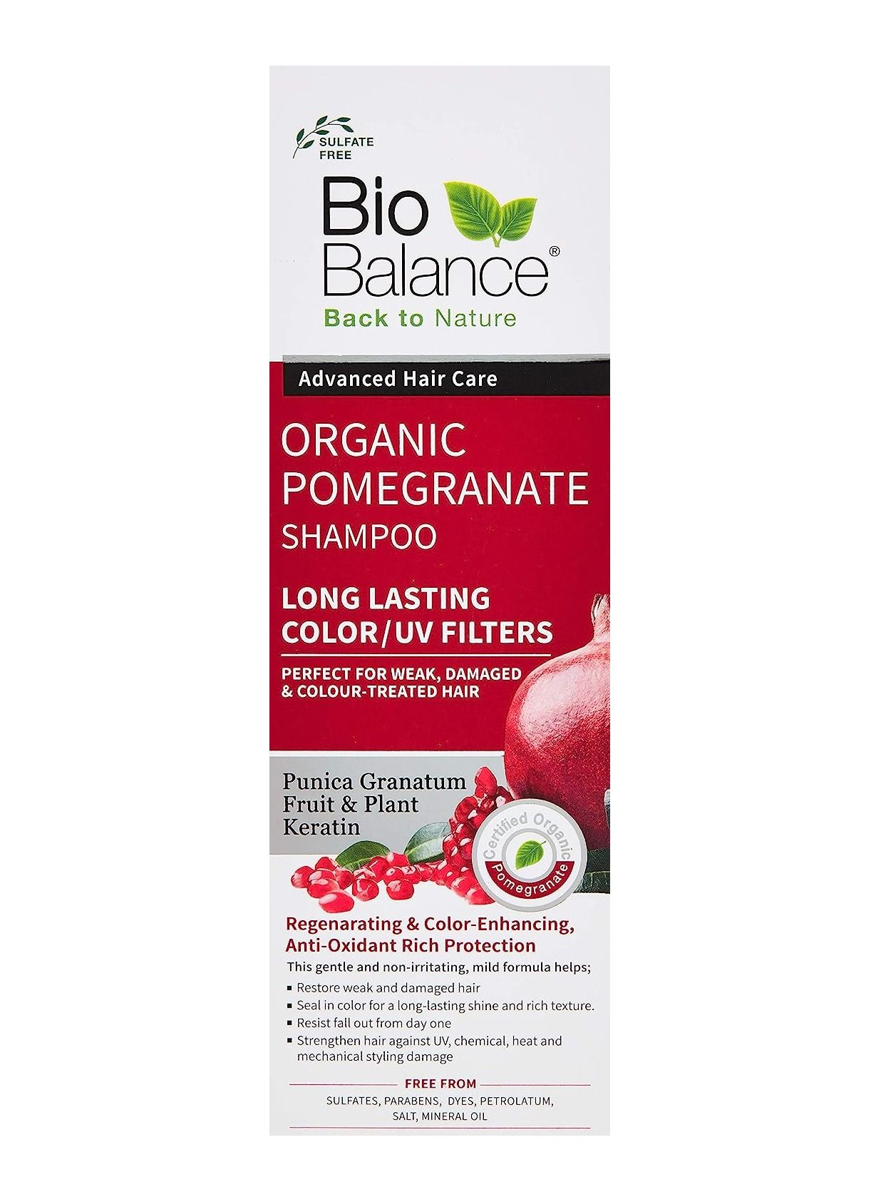 Organic Pomegranate Shampoo 330ml