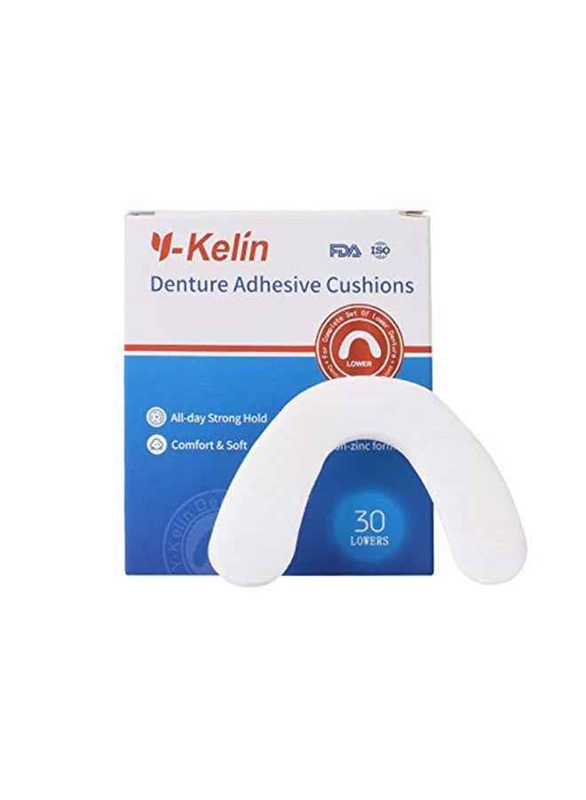 Y-Kelin Denture Adhesive Cushion (Upper) 30 Pads + (Lower) 30 Pads - image 3
