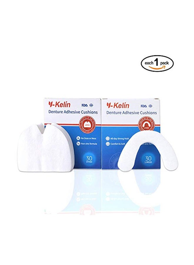 Y-Kelin Denture Adhesive Cushion (Upper) 30 Pads + (Lower) 30 Pads - image 6