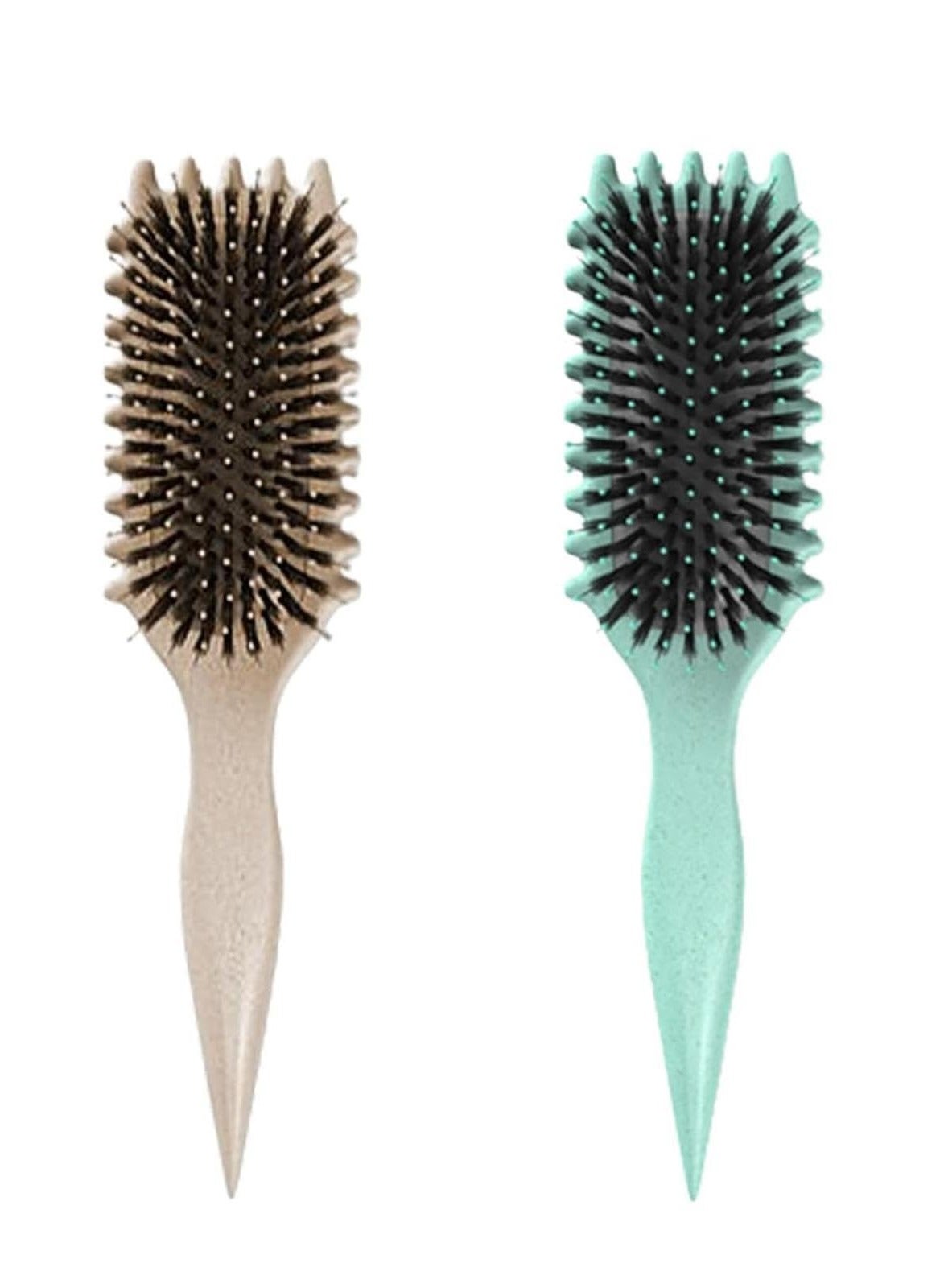 Curl Defining Brush, Curly Hair Brush Boar Bristle Hair Brush Styling Brush for Detangling, Shaping and Defining Curls For Women and Men Less Pulling