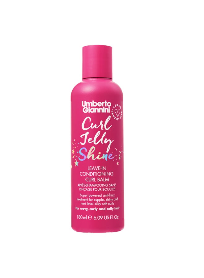 Frizz-Fighting Curl Jelly Shine Oil - Adds Incredible Gloss & Shine to Curls, Controls Frizz & Hydrates Dry Ends (180 ml)