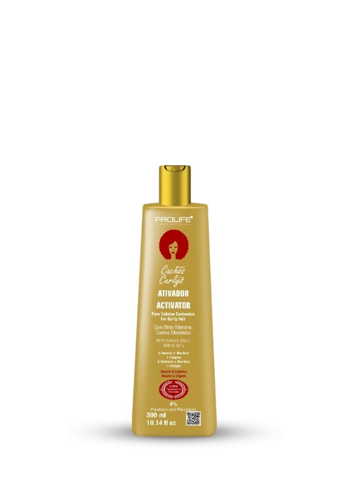 Curly Hair Activator with Collagen and Panthenol and Aloe Vera Activate the curls and protect it all the day Give shine and hydration 250ml
