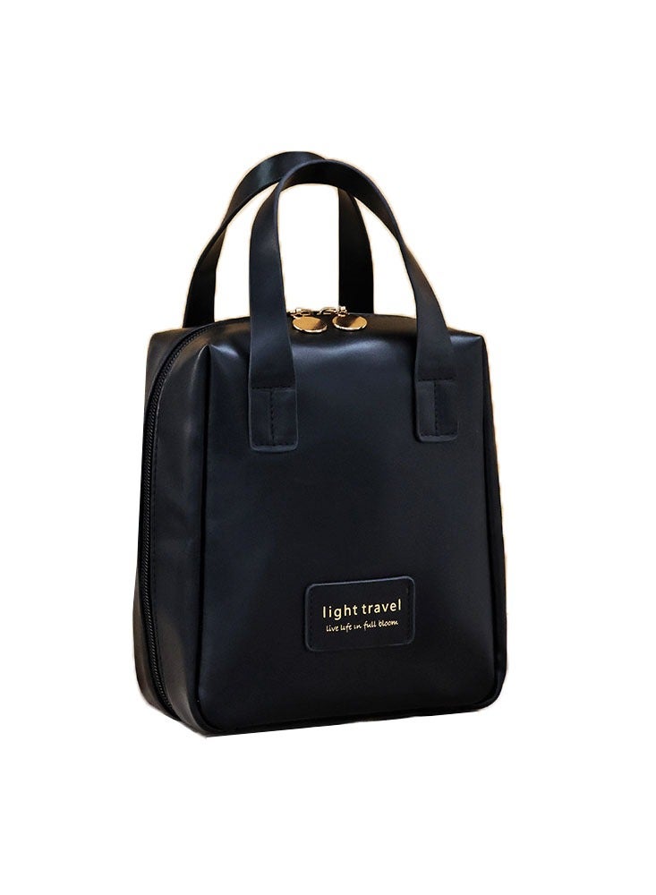 Shell Hand Makeup Bag Travel Portable Cosmetics Black Storage Bag