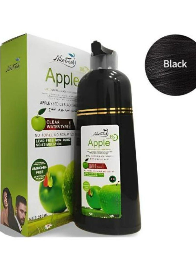 Apple Essence Hair Dye Shampoo Black 500 ML