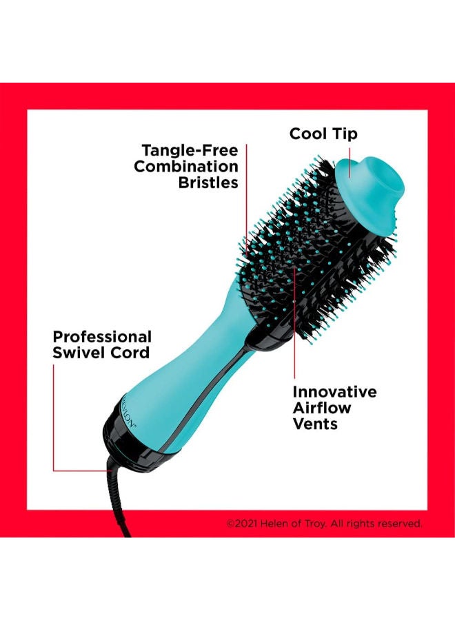 Revlon One Step Hair Dryer & Volumizer, 2 heat setting plus cool setting - Green, 1100 Watts - image 6