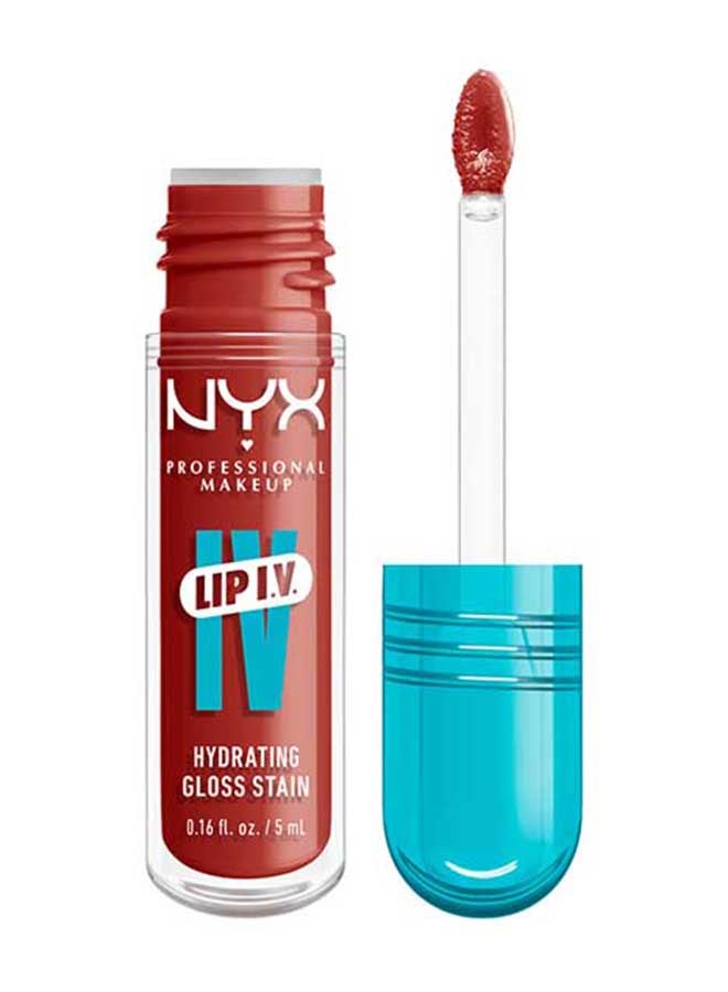 Lip Iv Hydrating Gloss Stain Lip Gloss Up To 12Hr Hydration High Pigment Wet Shine Finish Burst That Tang!