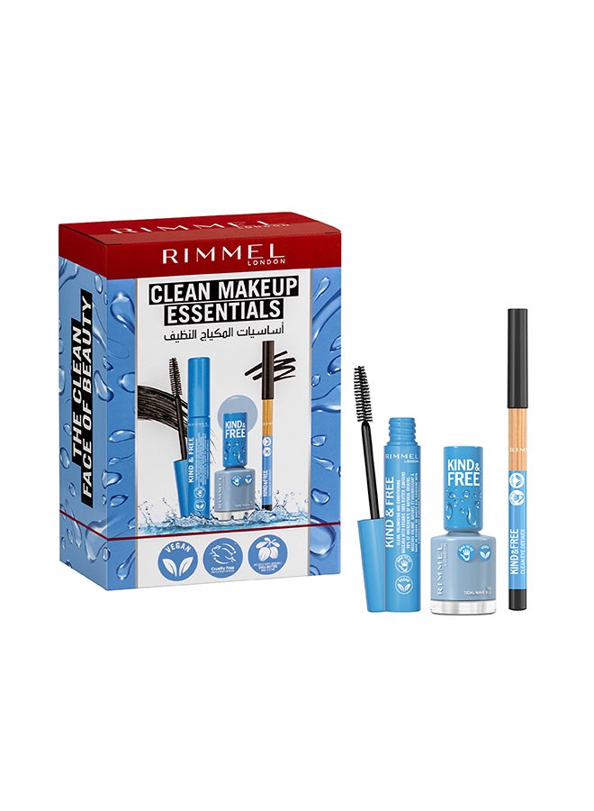 K&F Clean Makeup Essentials 3 Piece Set