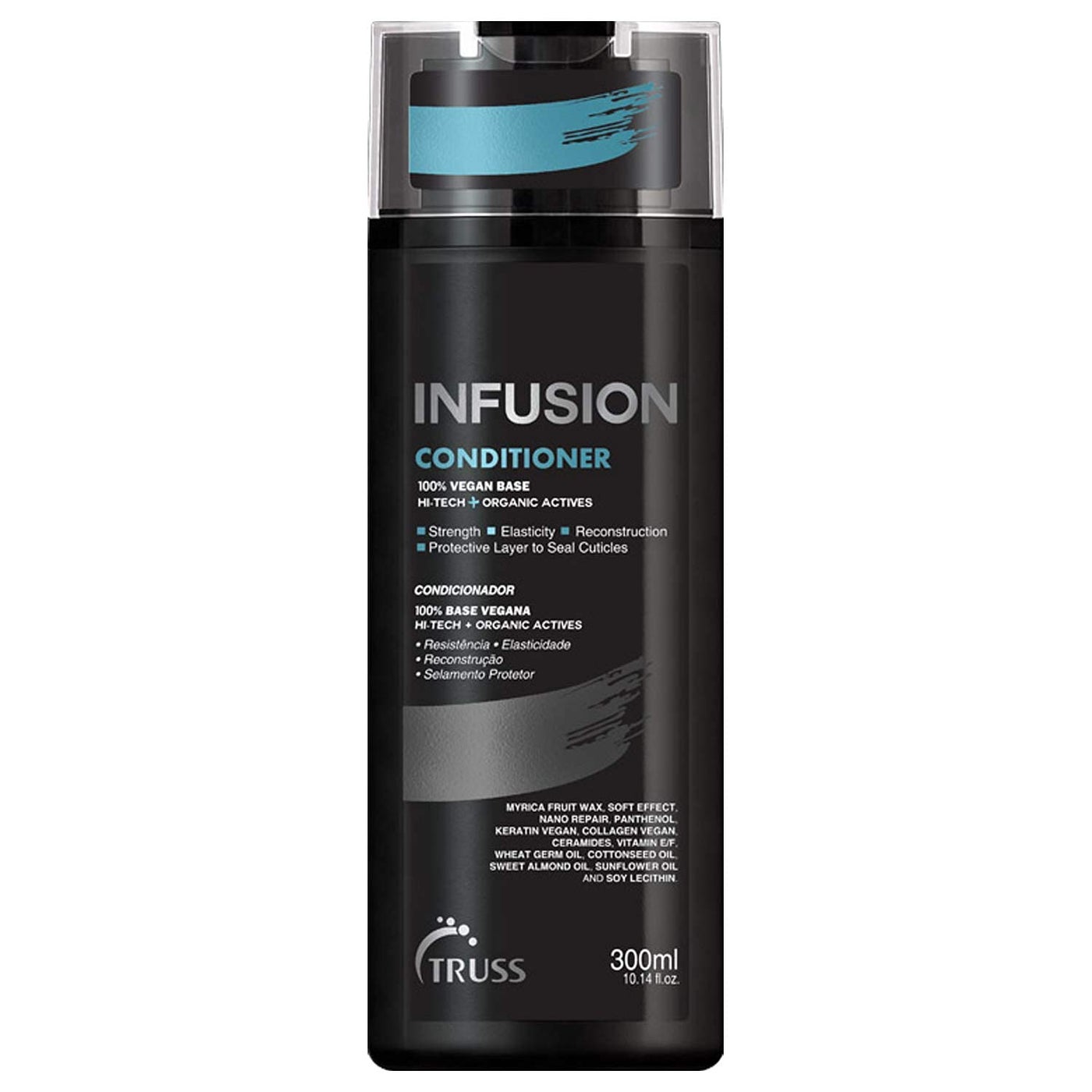 TRUSS Infusion Hair Conditioner - Restorative, Detangling Conditioner for Dry Hair - Softens, Hydrates and Delivers Strong Split End Repair - 100% Vegan Formula + Color-Safe (300 ml)