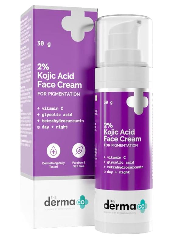 2% Kojic Acid Face Cream for Pigmentation Removal - 30 gm(dermaco)