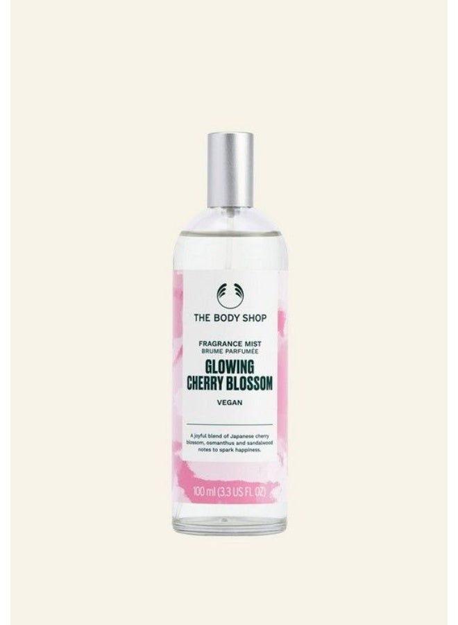 Glowing Cherry Blossom Body Mist | Japanese Cherry Blossom Fragrance Spray with Osmanthus & Sandalwood | Light Floral & Fruity Vegan Perfume Mist | 96% Natural Ingredients | Choice Collection, 100ml