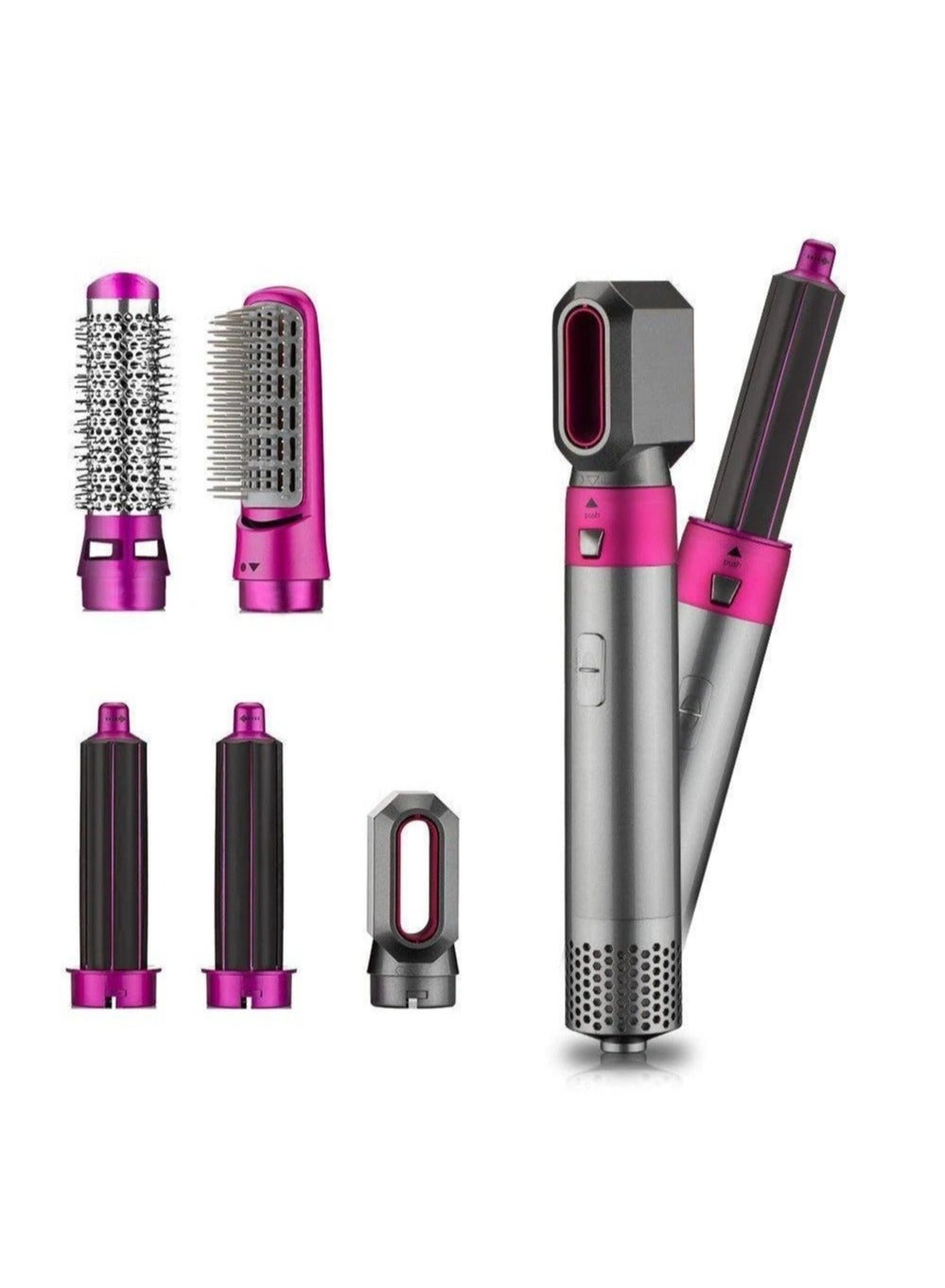 Hair Dryer 5 in 1 Hair Blower Brush Hair Curler, Hair Curler, Electric Hair Dryer, Rotating Hot Air Brush for All Hairstyles