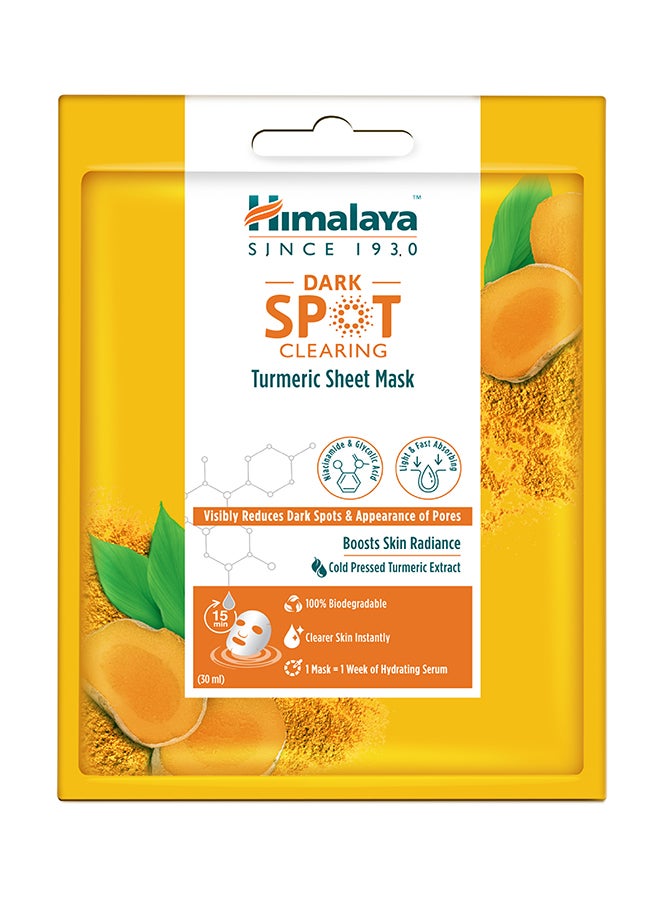 Dark Spot Clearing Turmeric Sheet Mask