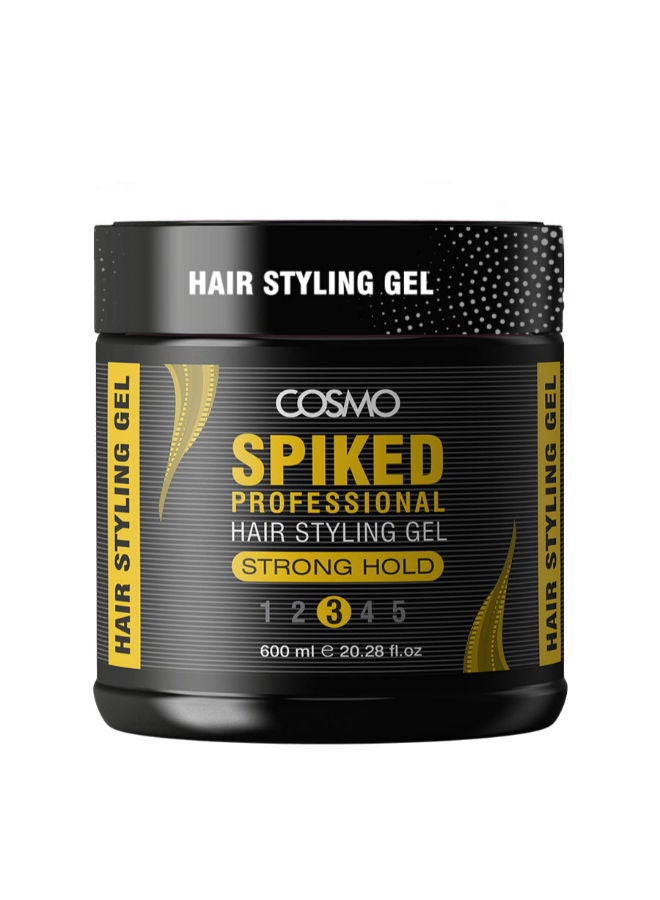 Strong Hold Spiked Professional Hair Styling Gel For Men 600ML, Number 3