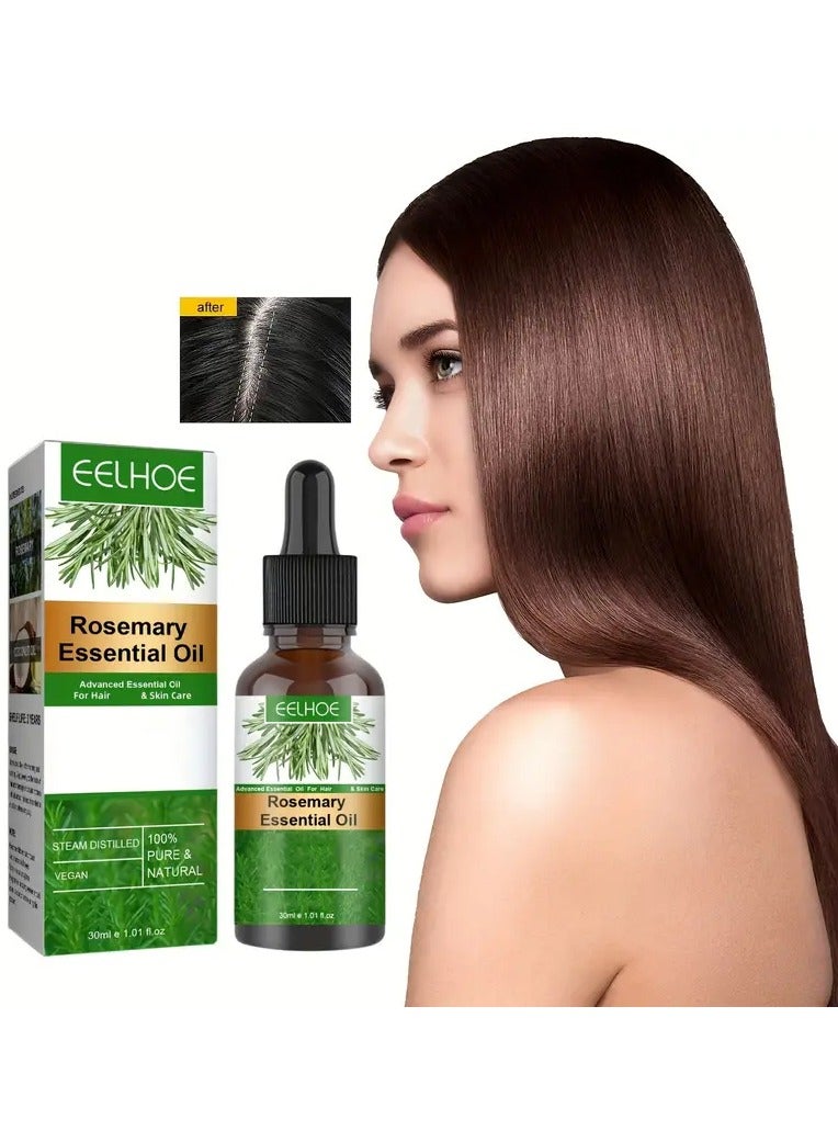 Rosemary Oil For Hair, Rosemary Essential Oil For Daily Use, Care For All Hair Types, Strengthens Hair For Men And Women