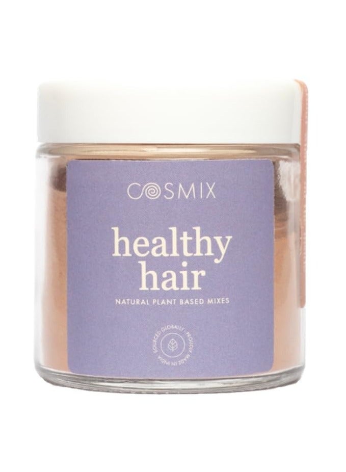 Cosmex Healthy Hair - For Healthy Scalp & Hair - Biotin Booster - Superfood Blend With Berries, Amla & Bamboo Shoot - 60G - 40 Servings - No Preservatives No Added Sugar - Vegan Powder