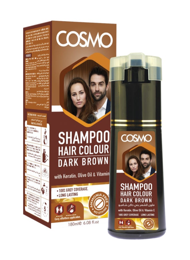 Shampoo Hair Colour Dark Brown 180ml
