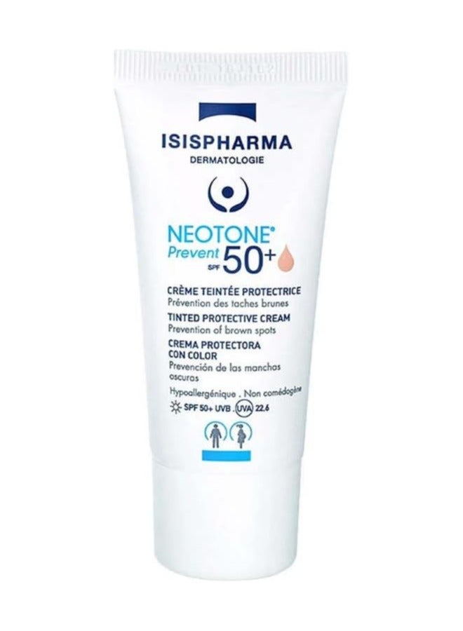ISIS Pharma Neotone Prevent SPF50+ Light Tinted 30ml — High Protection Sunscreen with Tinted Finish