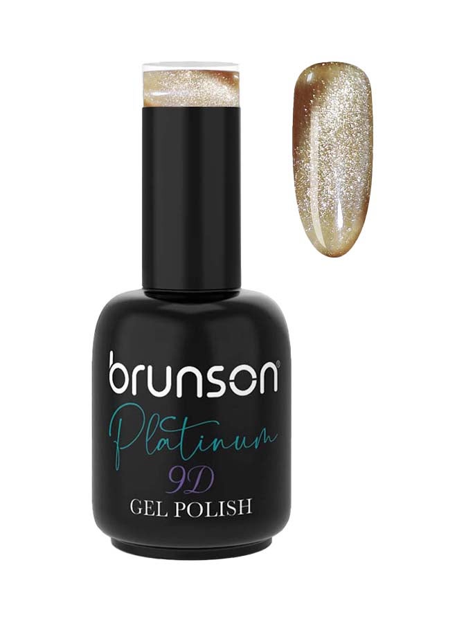 Platinum Cat Eye Shiny Holographic 9D, Glitter Soak Off Gel Nail Polish BSM510